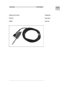TRS 50 S Displacement Encoder Data Sheet | Festo Didactic