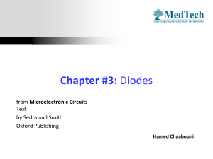 Chapter 3: Diodes - Semiconductors, PN Junctions & Rectifiers