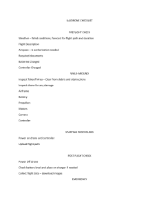 UA/Drone Flight Checklist: Preflight, Walk-Around, Post-Flight Procedures