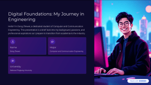 Dong Zhewei: Computer & Communication Engineering Journey