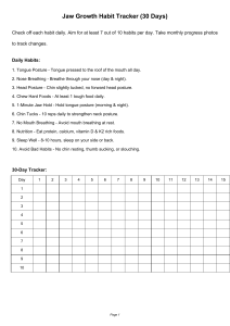 Jaw Growth Habit Tracker (30 Days) | Oral Health & Posture Guide