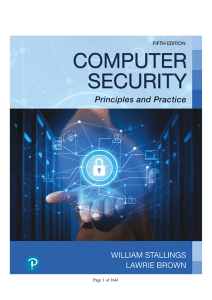 Computer Security Principles and Practice 5th Ed. | Stallings & Brown