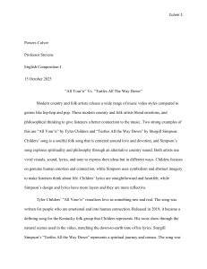 Comparative Analysis: Tyler Childers vs. Sturgill Simpson Music Videos