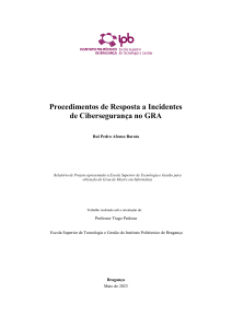Procedimentos de Resposta a Incidentes de Ciberseguran&ccedil;a no GRA