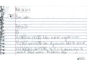 Math 300 Homework: Logic & Quantifiers