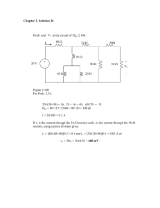 Circuit Analysis Solution: Find i and Vo in Fig. 2.100