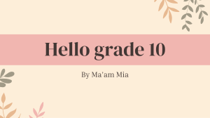 Plate Tectonic Theory & Earth's Mechanisms for Grade 10