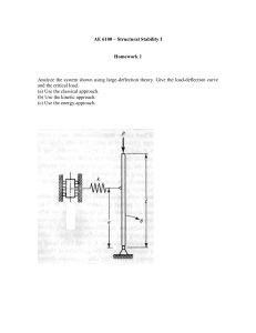 Structural Stability Homework: Large Deflection Analysis