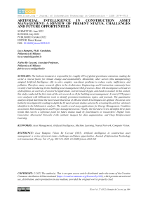 AI in Construction Asset Management: Review & Future