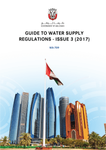 Guide to Water Supply Regulations - Issue 3 (2017) | Abu Dhabi