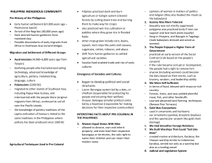 Philippine Indigenous Communities: Pre-Colonial History & Culture