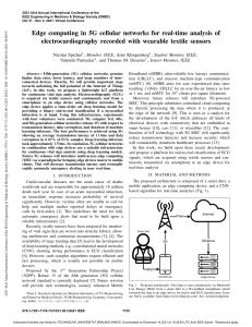 5G Edge Computing for Real-time ECG Analysis with Wearable Sensors