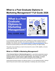 PGDM in Marketing Management: Full Guide 2026