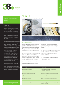 SE 1010 E-CR Glass Fibre Data Sheet