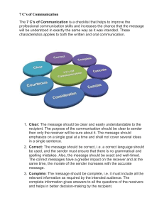 7 C's of Communication: Improve Professional Skills