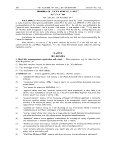 Coal Mines Regulation 2017