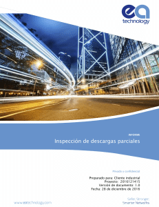 Informe de inspecci&oacute;n de descargas parciales 2016