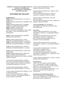 C&oacute;digos CPT frecuentes en Traumatolog&iacute;a y Ortopedia