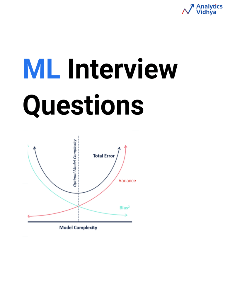 ML Interview Questions: Bias & Variance Explained (Q&A Guide)
