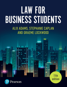 Law for Business Students Textbook