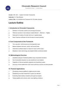 Applied Chromatic Frameworks: Comprehensive Analysis Lecture Outline