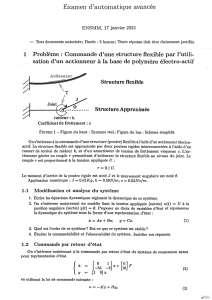 Advanced Automation Exam: Flexible Structure Control