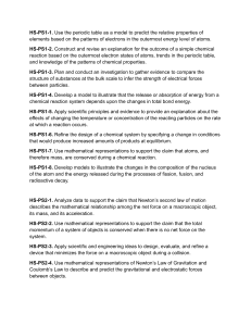 High School Science Standards: Chemistry, Physics, Energy, Waves