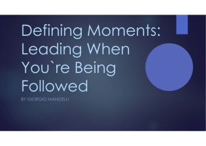 Defining Moments: Leading in Crisis & Countering Industrial Espionage