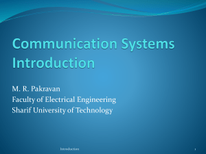 Communication Systems: Introduction