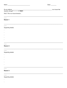 Argumentative Essay Worksheet: Issue Analysis & Action