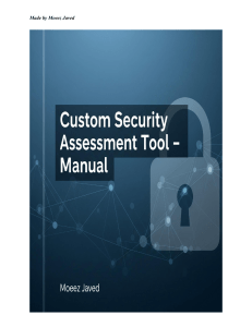 Custom Security Assessment Tool Manual: Python Nmap SSLScan Automation
