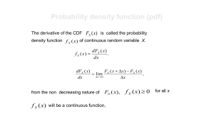 Probability Density Function (PDF): Properties & Examples