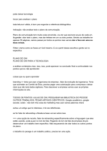 Plano de CIM para Tecnologia: An&aacute;lise e Rebranding