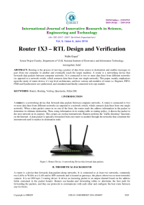 Router 1X3 RTL Design & Verification: VLSI & Networking Study