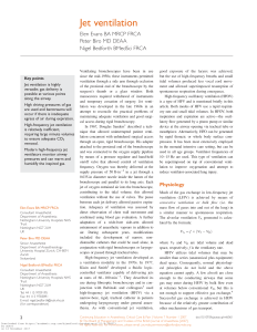 Jet Ventilation: Physiology, Types, and Clinical Applications