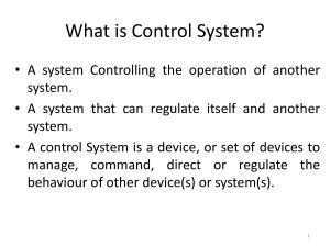 Control System: Definitions, Types, and Examples