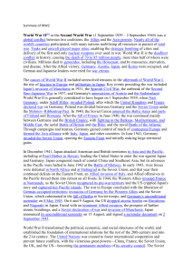 World War II Summary: Causes, Events, & Aftermath (1939-1945)