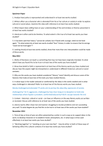 IB English A Paper 2 Question Bank: Specimen & Past Exam Questions