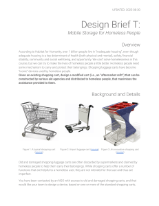 Design Brief: Mobile Storage for Homeless People - Aftermarket Cart Refit