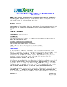 Flash Point Test (Closed-Cup) SOP for Petroleum Products - ASTM D93