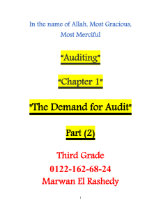 Auditing: Demand, Assurance & Attestation Services, CPA Requirements