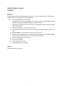 DAC2014 Principles of Accounts Tutorial 2: Journal Entries & T-Accounts