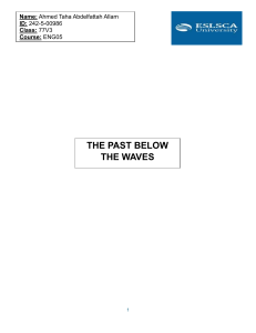 Marine Archaeology: Shipwrecks, AUVs, and Ancient Civilizations
