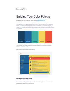 Building Your UI Color Palette: A Practical Guide to Comprehensive Schemes