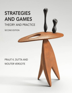 Strategies and Games: Game Theory Textbook | Theory and Practice