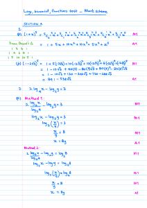 Log,exp,functions - mark scheme