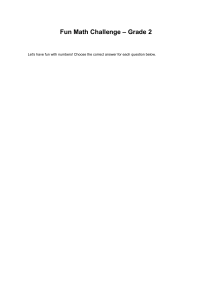 2nd Grade Math Challenge: Fun Number Worksheet