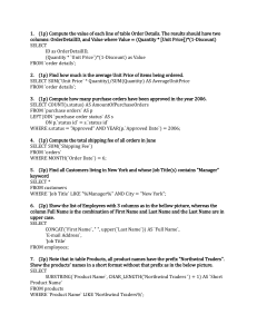 SQL Queries for Data Analysis and Reporting