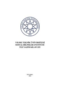 YT&Uuml; Sosyal Bilimler Enstit&uuml;s&uuml; Tez Yazım Kılavuzu 2022