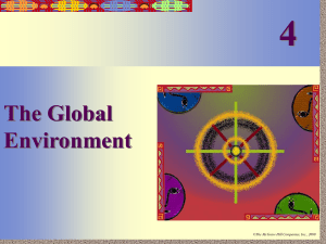 The Global Environment: Globalization, Trade, Culture & Business Strategy